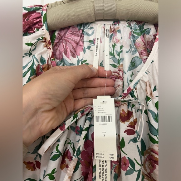 Anthropologie The Somerset Maxi Dress: Puff-Sleeve Edition Tiered Pockets Cotton - Picture 8 of 15